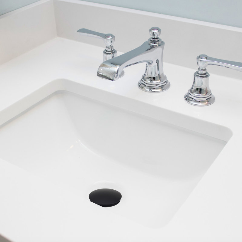 Pop-up Bathroom Sink Drain, Matte Black