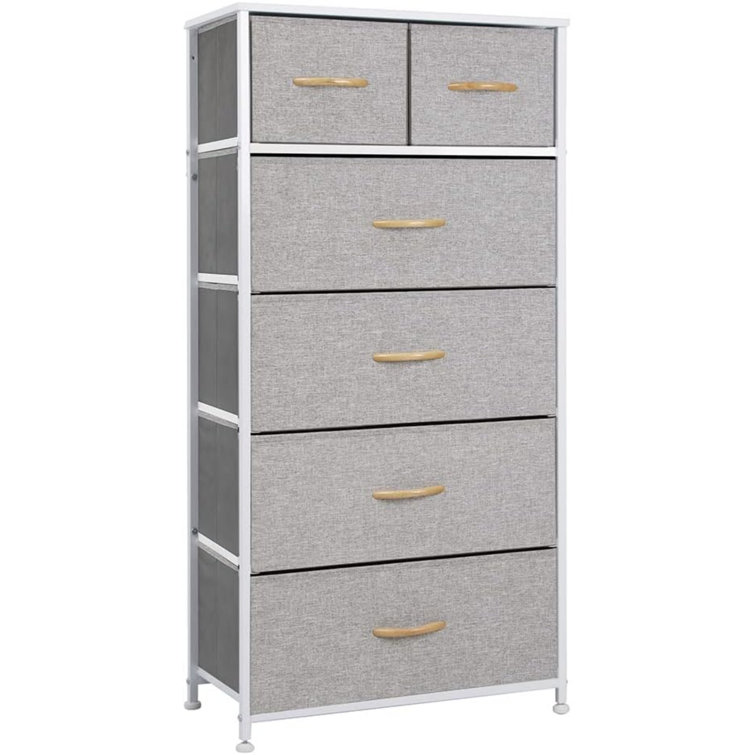 Ebern Designs Latracia 5-Drawer Dresser, Chest, Fabric Storage