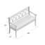 Banc de rangement à couvercle rabattable Ogburn-23030033