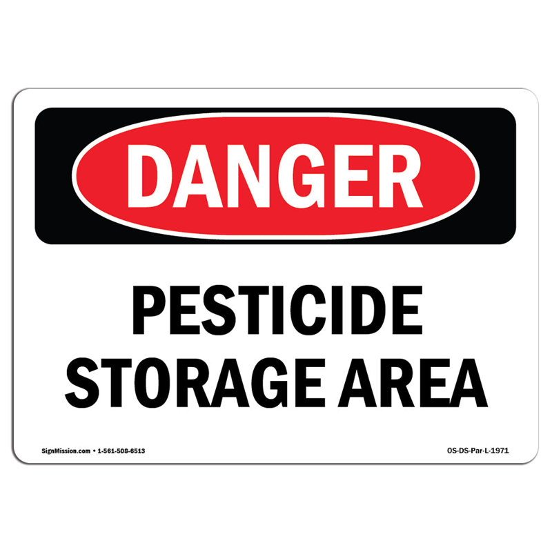 Panneau de rangement en aluminium pour pesticides 12 x 18, H 12 po x l 18 po x P 0,1 po