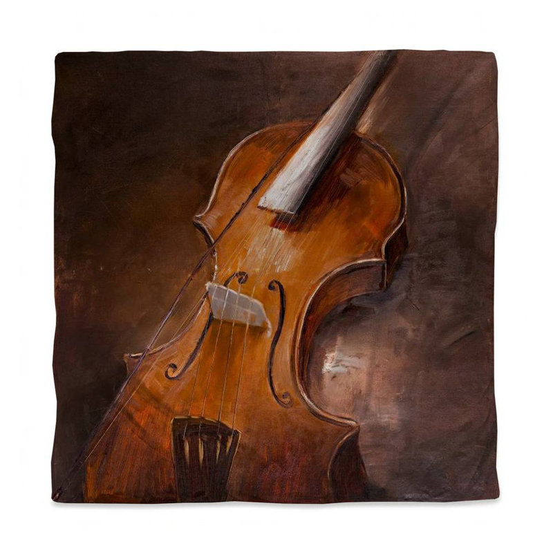 Housse de couette musicale brune Alto | Décoration intérieure contemporaine