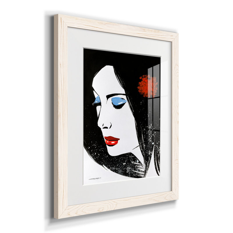 «Sketchy Pop III», reproduction d'art sur papier encadré, H 24 po x l 18 po x P 1,5 po, Cadre blanc