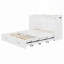 Grand lit escamotable avec tiroir, prises, ports USB et système de poulie, lit mural blanc peu encombrant-624548322