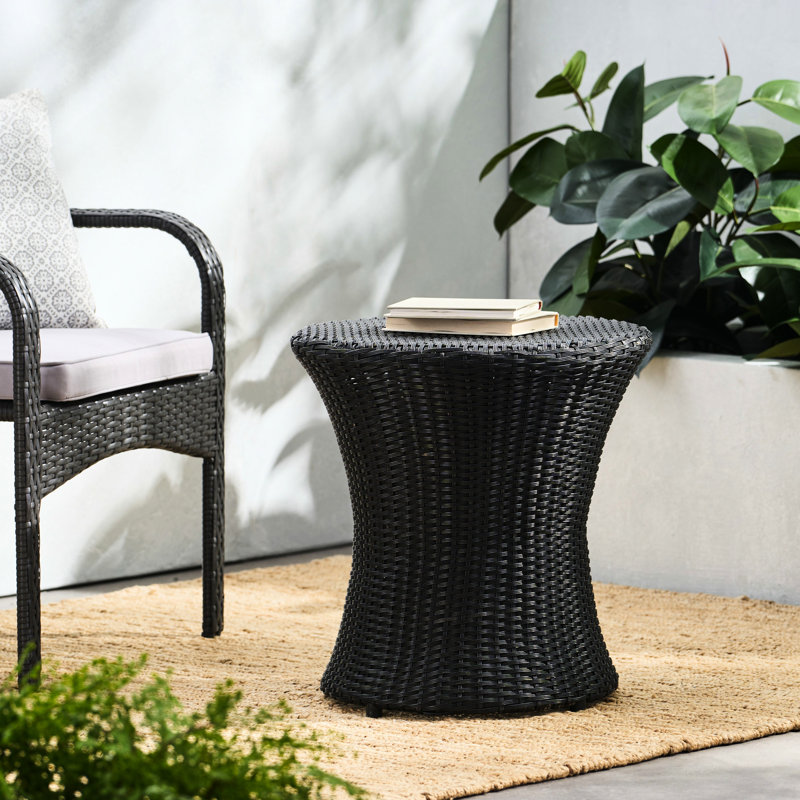Outdoor Stand - Waterproof, 19.69 Inch Stylish Garden No Assembly Needed, 20.02, Black