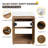 Alparra 24" Single Freestanding Bathroom Vanity with Resin Basin Sink Top,Floor Standing Vanity With 2 Doors and 1 Adjustable Shelf