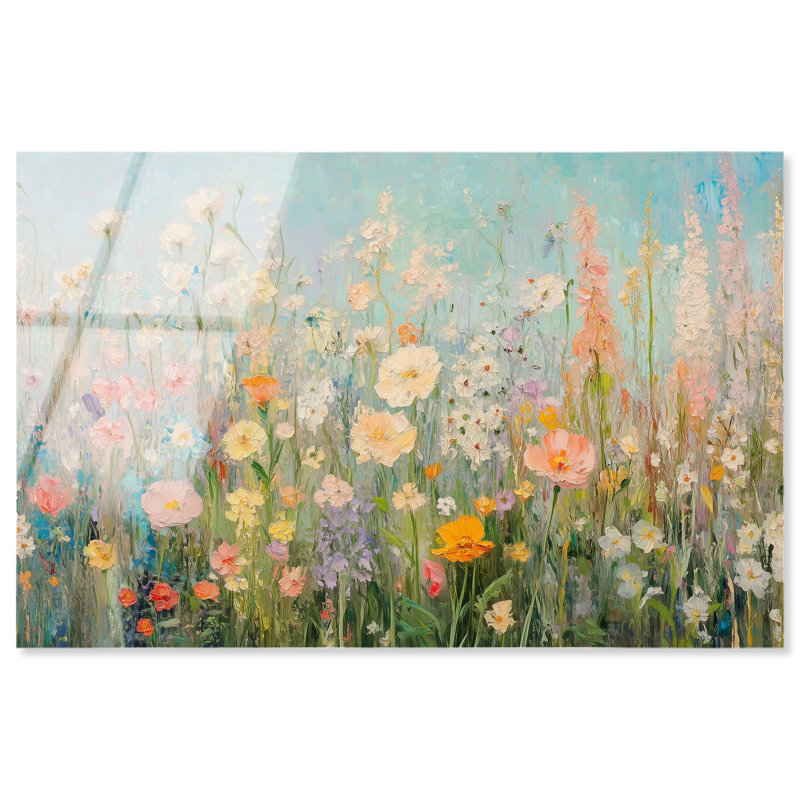 Art floral coloré Soft Art Flora II par Art Remedy, prêt à être accroché, H 16 po x l 24 po