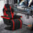 Prabhu Ergonomic Gaming Racing Chair with Adjustable Lumbar Support Headrest and Reclining Function High Back Chair-1931650285