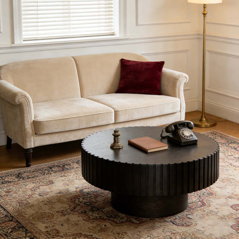 Table basse ronde, Noir, noir, noir, noir