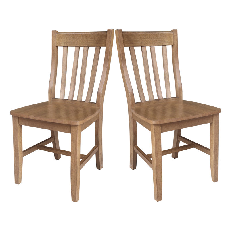 Decovello Traditional Solid Wood Dining Chair, Hickory
