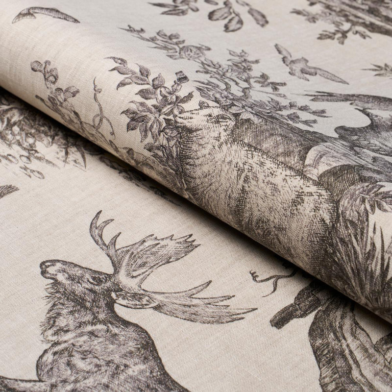 Tissu Western Toile, Carbone