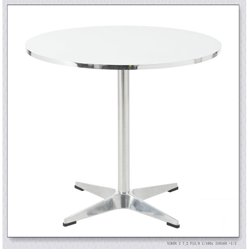 Table à manger circulaire moderne et petite table à thé, avec un style minimaliste, convenant à une utilisation dans les salles à manger familiales, les cuisines et les salons