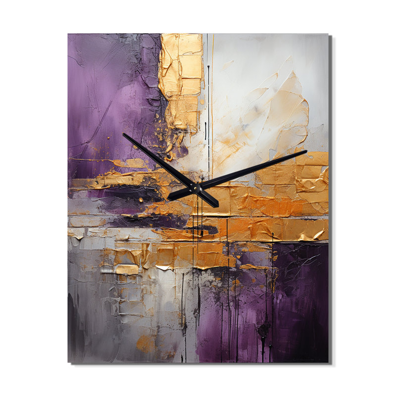 Jasten - Horloge murale moderne abstraite, H 32 po x l 16 po x P 1 po