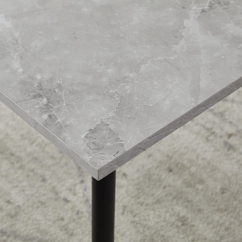 Winser Metal Base Dining Table, White