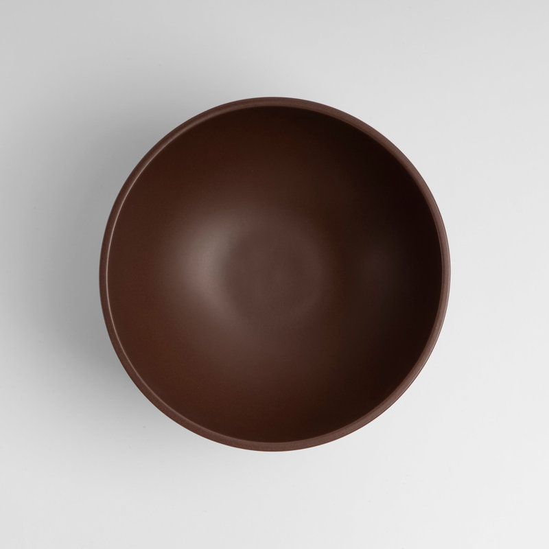 Strøm Bowl by Nicholai Wiig-Hansen, 5.91" H x 8.66" W x 8.66" D, Chocolate