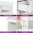 Commode décorative 6 tiroirs 39,3 po avec 2 tablettes ouvertes et lumière DEL-865435380