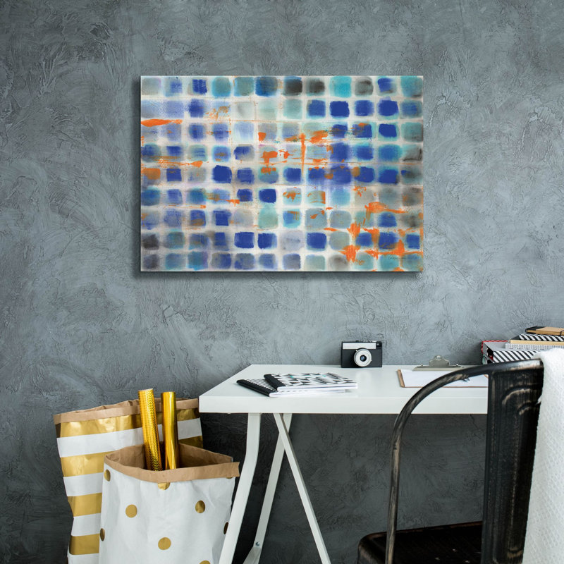 «Hip Geometric» par Danhui Nai, art mural sur toile, H 18 po x l 26 po