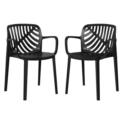 Outdoor Stacking Dining Armchair (Set Of 2)
