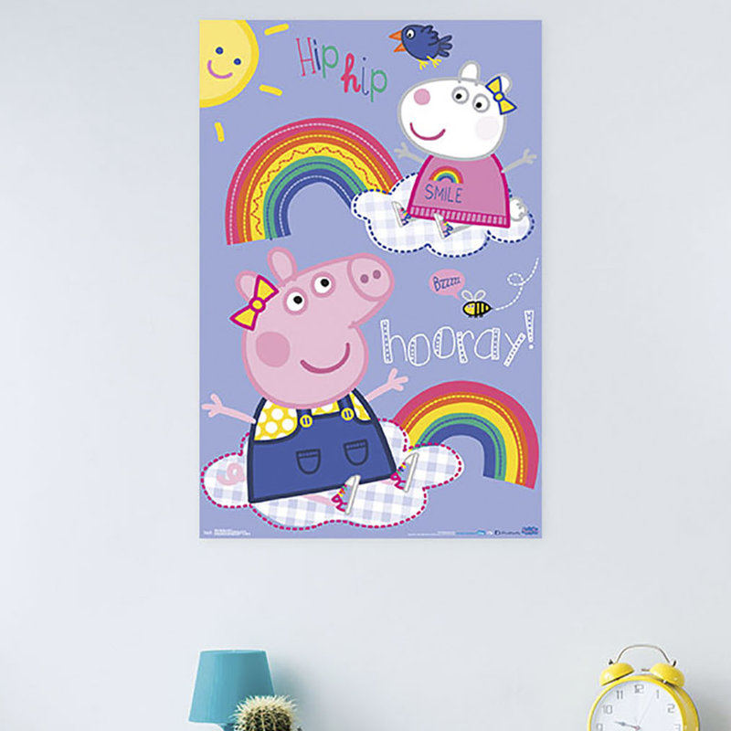 Impression sur papier peppa porc-hooray