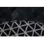 Trilogia Leather Geometric Area Rug in Charcoal-580398119