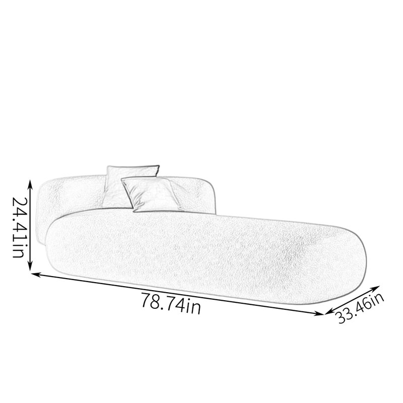 Elsberry, 24.41" H x 78.74" W x 33.46" D