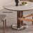 Modern Round Dining Table,Stainless Base-1983492527