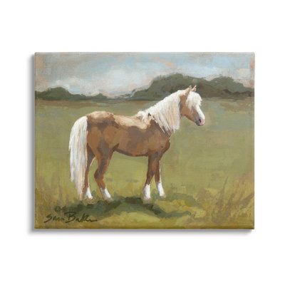" Rural Horse Countryside Landscape " by Sara Baker Painting Print