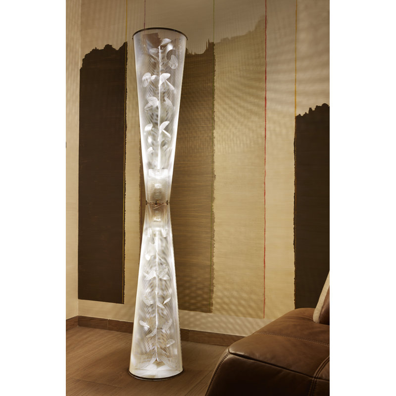 Floral 67'' Column Floor Lamp