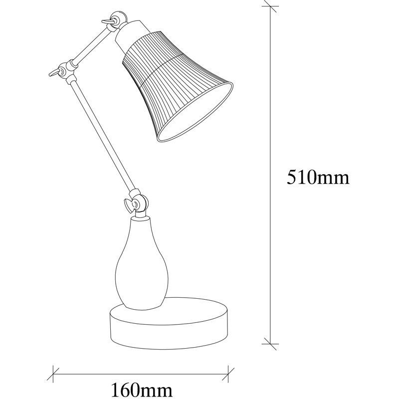 Solid Wood Desk Lamp