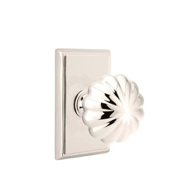 Ensemble de mortaise intérieure Emtek Passage avec rosette et bouton Melon (LH)