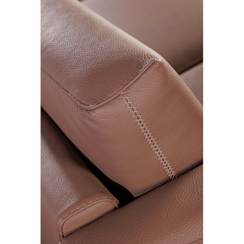 Kadmiel 81" Genuine Leather Sofa