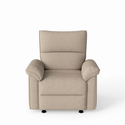 Wall Hugger Recliner,Zero Wall Power Recliner Chair,Electric Recliner for Living Room,Fabric Reclining Armchair for small space,Reclining Sofa for Bedroom/Apartment/RV,USB Port(Type-C) (Brown)