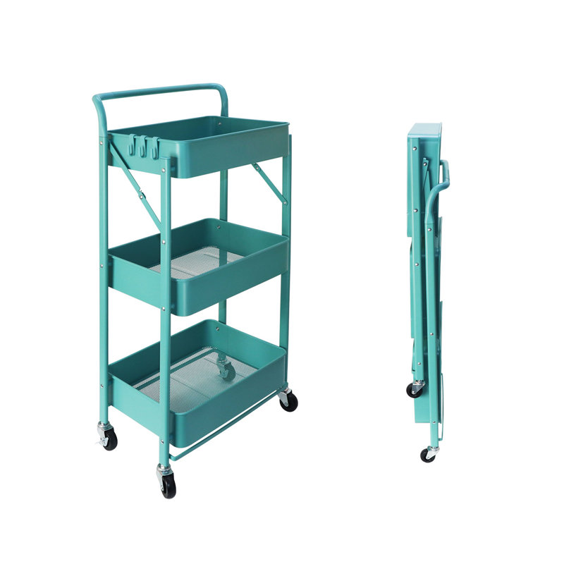 Chariot utilitaire roulant pliable, clair