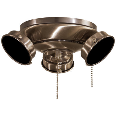 3-Light Universal Ceiling Fan Light fitter -  Minka Aire, K9614L-BNK