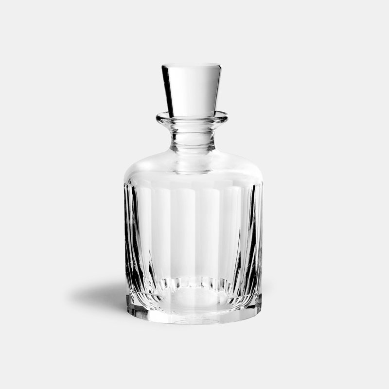 Fluted Collection Crystal Glass Whiskey Decanter