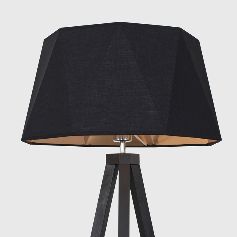 Mejias 150cm Tripod Floor Lamp, Black, Yes, Black