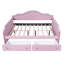Lit de jour double rembourré avec DEL et 2 tiroirs, rose-756701098-756701100
