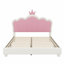 Lit princesse rembourré avec tête de lit couronne-1528814023
