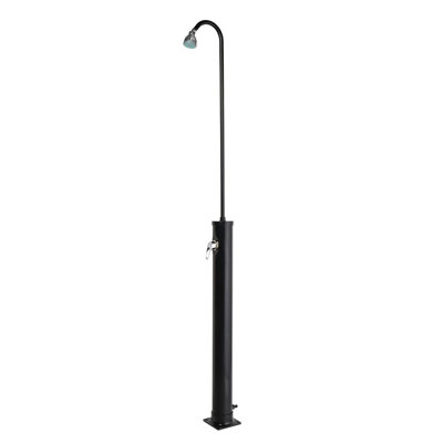 Douche solaire chauffée à 2 sections avec pomme de douche ， pour piscine extérieure