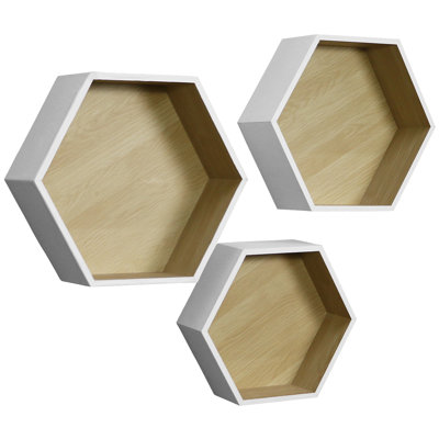 Ensemble de tablettes flottantes hexagonales Sorbus