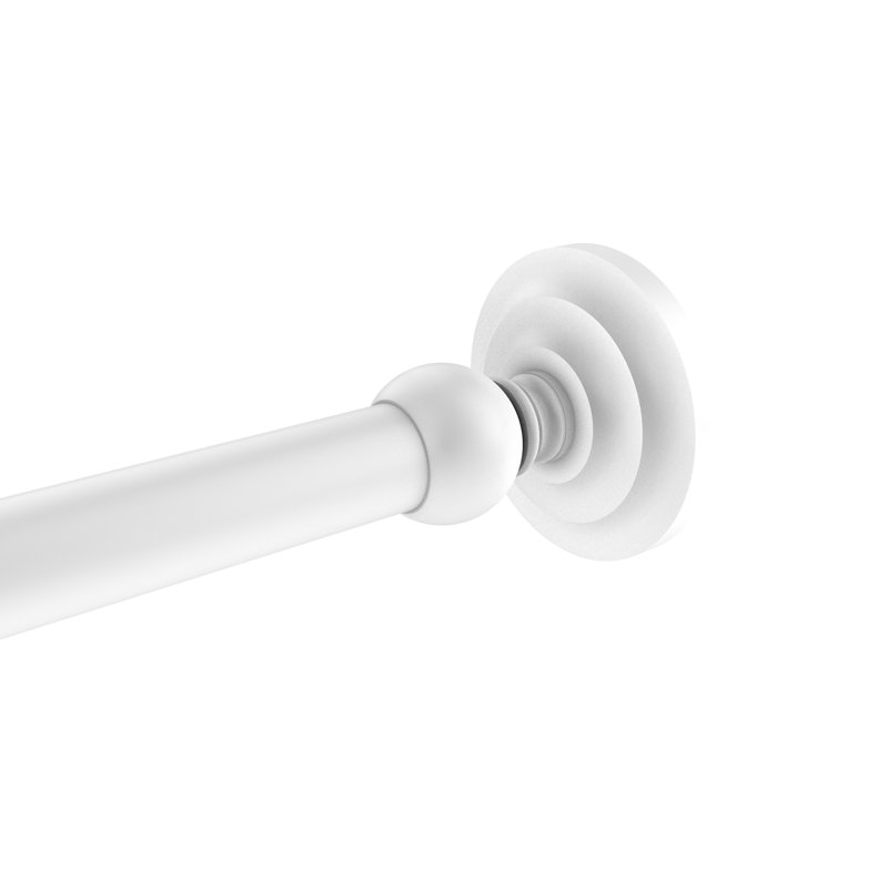 Écusson de rideau de douche leamore, Blanc mat