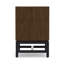 Table de chevet Mid-Century en bois massif avec tiroir Banting