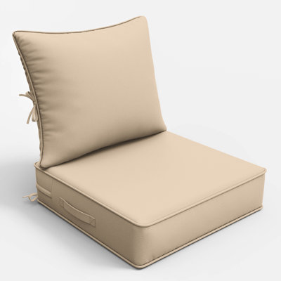 Braun Outdoor Cushions 22X22X4 Patio Chair Cushions Indoor/Outdoor Seat And Back Cushion, Cushions Only