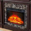 Pièce de foyer électrique cerise avec réglage de la flamme - l 40,94 po x P 11,74 po, H 44,72 po, télécommandée, conception 3D, modèle à réglages réglables Smooth