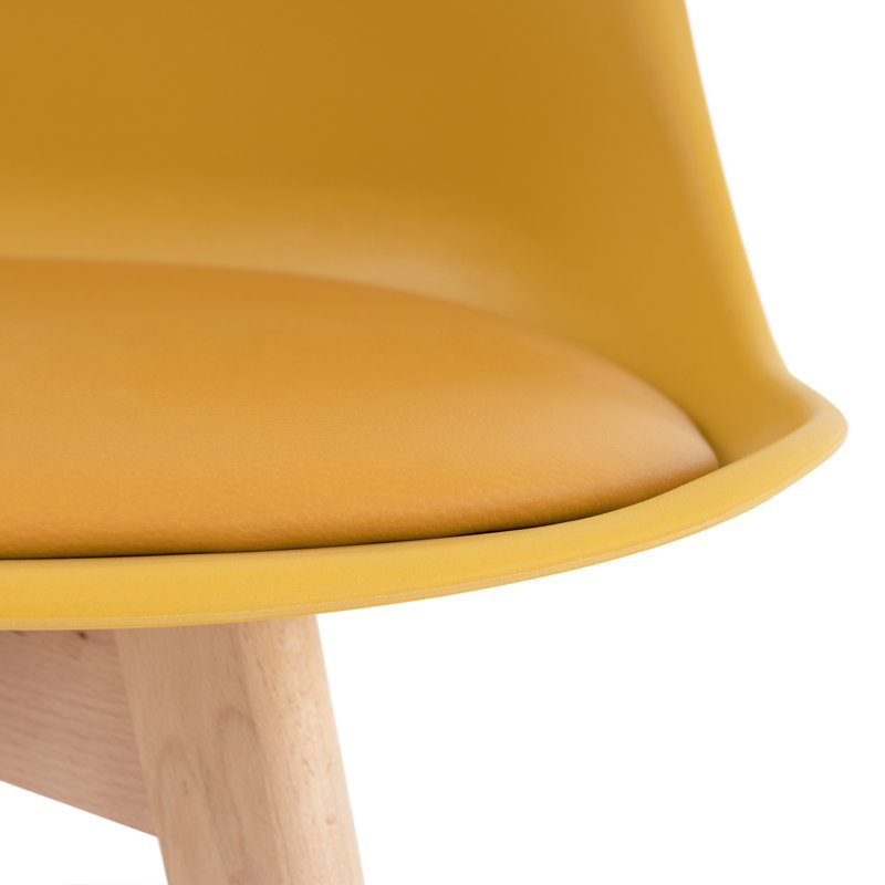 Side chair Set Salas, Mustard