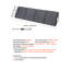 Panneau solaire 200W pliable, chargeur de panneau solaire monocristallin à haute efficacité 24% avec sortie MC4, ports USB-A, Type-C et DC, IP67 imperméable pour les centrales électriques, le camping, les randonnées