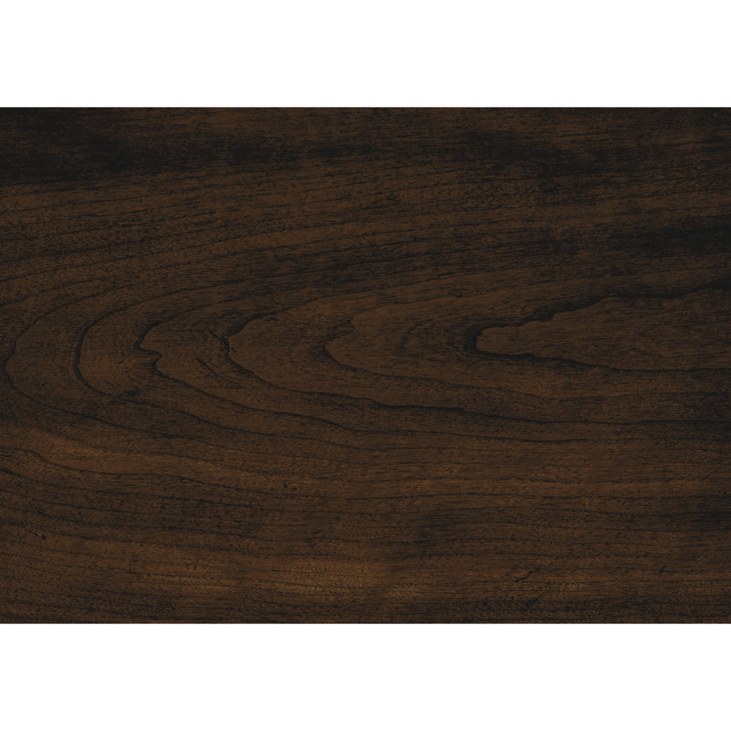 Banc en placage de cerisier foncé avec revêtement en chenille pour charme de salle à manger exalté