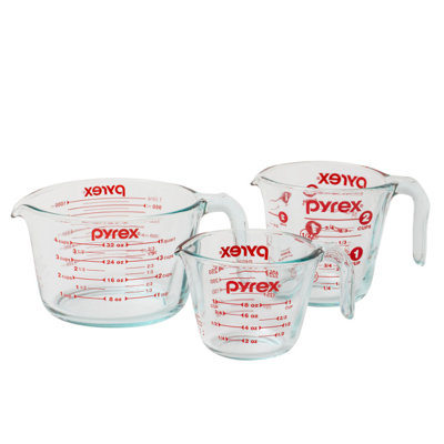 Pyrex 3-Pieces Glass Measuring Cup Set
