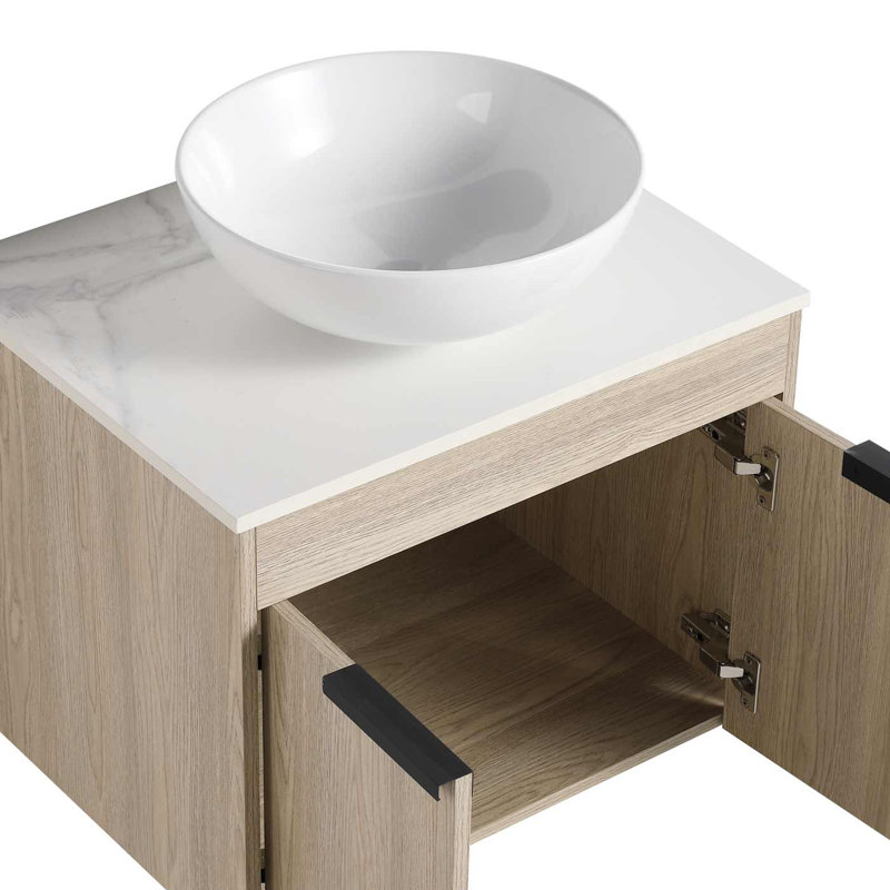 Meuble-lavabo simple avec plateau 23,6 Mervine
