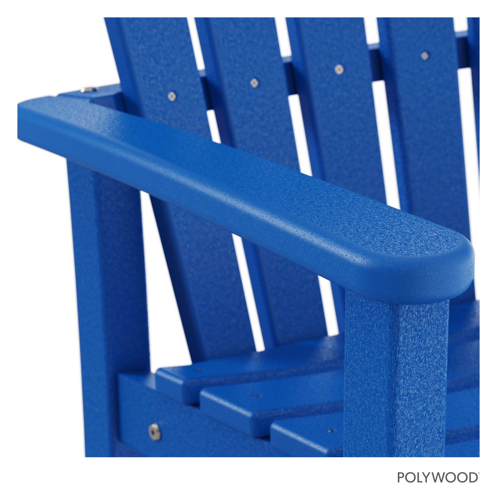 POLYWOOD® Palm Coast Patio Bar Stool, Pacific Blue