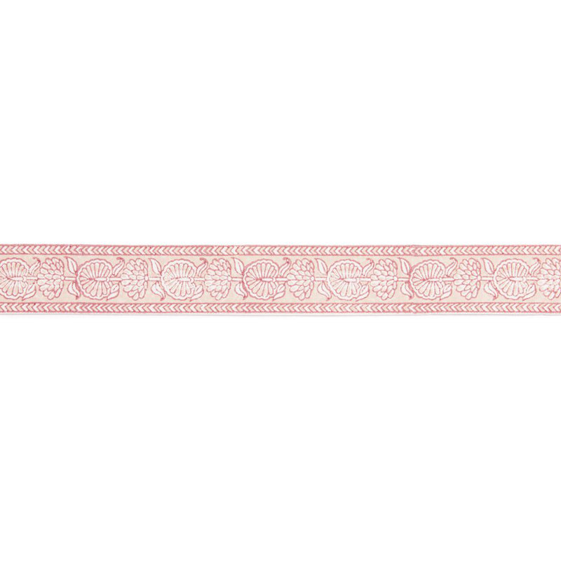 Pacifica Tulsi Block Print 100% Cotton Fabric, Coral Spice